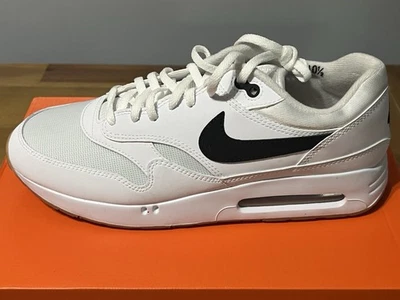Nike Air Max 1 86 G Spikeless Golf Shoes M10.5/W12 White/Black-Gum Med Brown NEW - Image 1 of 4
