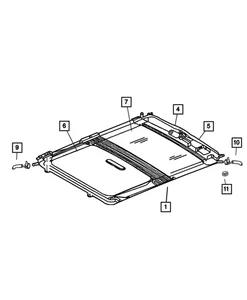 Genuine Mopar Sunroof Control Unit 5012771AB - Picture 1 of 1