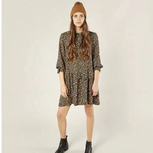 Rylee + Cru Dark Floral Hazel Shift Dress | Small - Picture 1 of 8