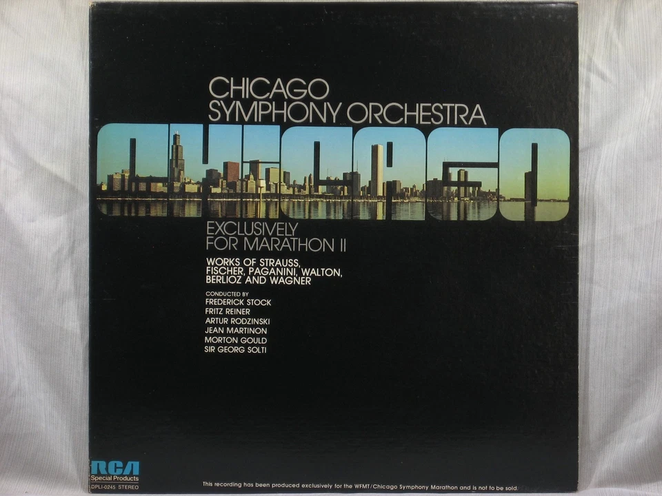 Chicago Symphony Orchestra - WFMT Marathon II - RCA Special Products DPL1-0245 - Image 1 of 4