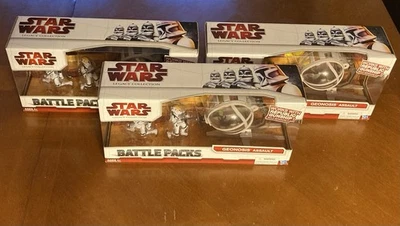 Star Wars Legacy Collection Geonosis Assault Battle Packs Hasbro 2009 Pilotos Nuevo Foto 1 de 4