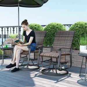 Comfortable Outdoor Patio Glider Chair with Cushions Swing Seat Stylish Design - Picture 1 of 7