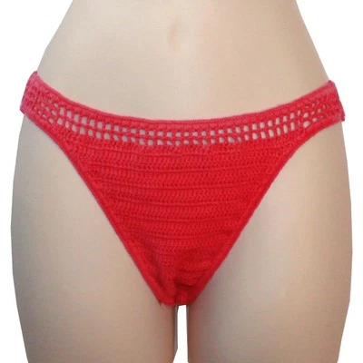 Bikini Billabong Hippie Hooray Hawaii Crochet Parte Inferior L *Fresa* NUEVO Foto 1 de 2