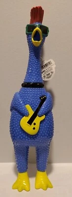 Rock N' Roll Chicken Ja-Ru Squawkin' Chik'N Noise Maker Guitar Squeak Squeezable - Image 1 of 4
