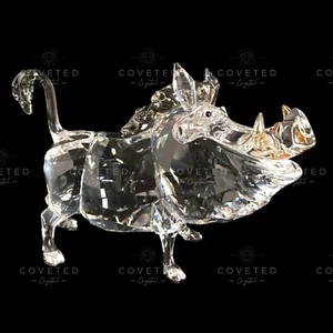 Swarovski Crystal DISNEY LION KING PUMBAA WARTHOG 1049784 Pumba Mint Boxed Rare - Picture 1 of 4