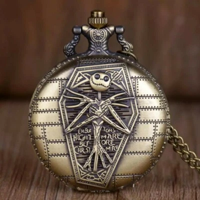 Nightmare Before Christmas Shape Locket Necklace Pocket Watch  with Gift Bag - Image 1 of 4