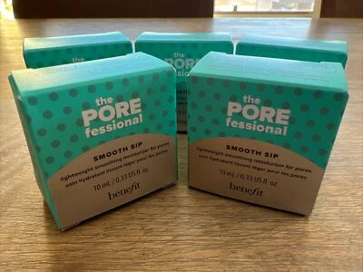 5x Benefit The POREfessional Smooth Sip Gel Hidratante Ligero 0.33 OZ Nuevo en Caja Foto 1 de 3