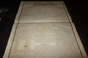 Vintage Spirit Times Death of President William Harrison General Bogardus 1841 - Picture 1 of 9