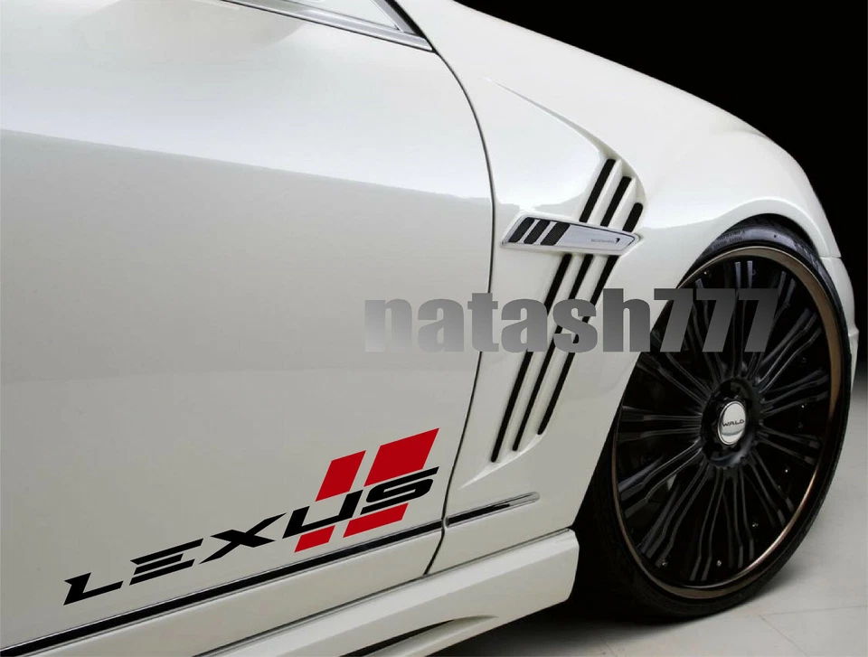 LEXUS Sport Performance Racing Car Vinyl Decal Sticker Emblem logo 2pcs Pair - Image 1 of 1