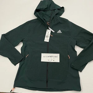 110 $ Damengröße S Adidas X City Laufen Carrera gewebte Jacke HK6478 grün 2 - Bild 1 von 14