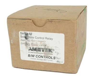 NIB AMETEK 5200-HV5 SERIES 52 SOLID STATE CONTROL RELAY P/N: 52-120203 - Image 1 of 4