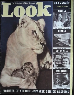 Look Magazine June 8, 1937 Loy-Powell with Astaire-Rogers on Back Cover! - Image 1 of 2
