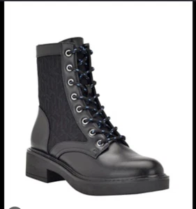 Tommy Hilfiger Women's Black Taiki Lace-up Booties Shoe Size 10M - Picture 1 of 3