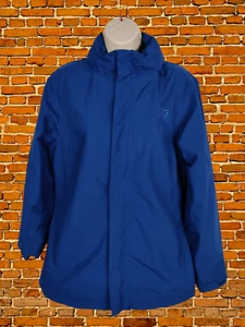 WOMENS KARRIMOR SIZE UK 12 BLUE LIGHT JACKET COAT OUTDOOR ACTIVE CONCEALED HOOD - Picture 1 of 6