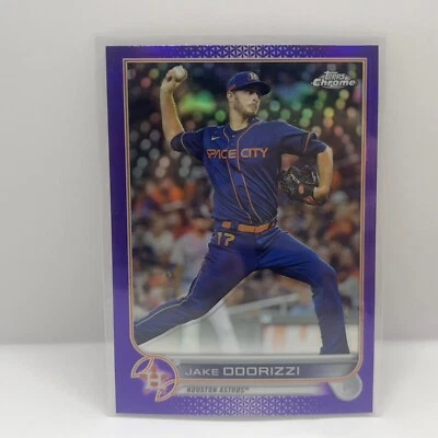 2022 Topps Chrome Update Baseball Jake Odorizzi USC53 Purple Houston Astros - Image 1 of 2