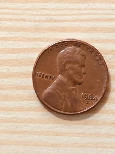 A 1964 D Lincoln Memorial Penny Penny error carece de iniciales FG - Imagen 1 de 2