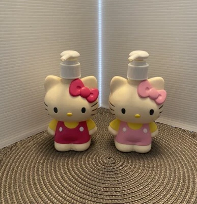 VTG SANRIO 2000 Hello Kitty Hand Soap/Lotion Bathroom Accessories Dispenser Duo - Image 1 of 4