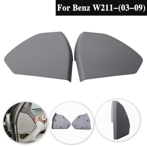 Para Mercedes W211 Clase E 2003-2009 cubierta superior puerta delantera borde gris 2 piezas - Imagen 1 de 9