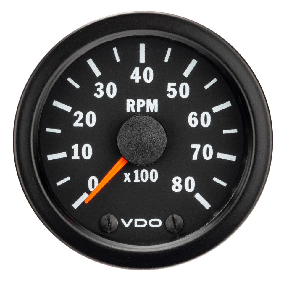 VDO Vision Range Tachometer Motorsport / Race / Rally - 52mm Diameter 0-8000Rpm - Image 1 of 4