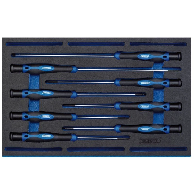 Draper 63399 Extra Long Precision Screwdriver Set in 1/4 Drawer EVA Insert Tray - Image 1 of 1