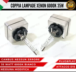 COPPIA LAMPADE XENON D1S 35W LUCE 6000K BIANCO GHIACCIOPER MINI CLUBVAN R55 - Imagen 1 de 10
