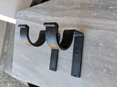 Heavy Duty handmade Brackets for 2'' Rods Curtain, drape Rod or wood pole 1-Pair - Image 1 of 4