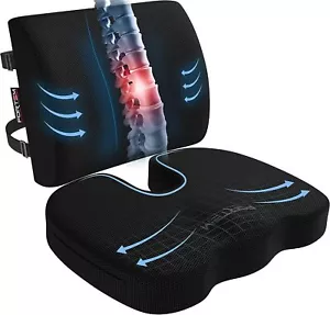 Chair Cushion, Seat Cushion For Office Chair, Lumbar Support Pillow For C - Picture 1 of 8