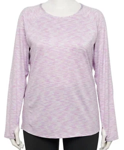 CROFT & BARROW LONG SLV ESSENTIAL PRINT TEE SHIRT PULLOVER WMNS PLUS 3X TALL NIP - Picture 1 of 6