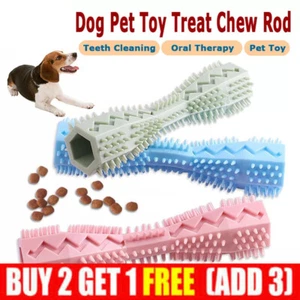 Dog Toothbrush Toy Teeth Brushing Stick Pet Oral Care Molar Rod Rubber Chew Bite - Picture 1 of 14