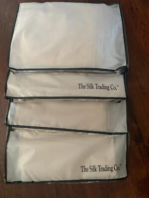 Silk Trading Co. Drapery.  4 Panels Beige New 50 X 96 - Image 1 of 3