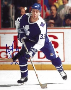 Signed 8x10 AL IAFRATE  Toronto Maple Leafs Autographed Photo -  COA - Picture 1 of 1