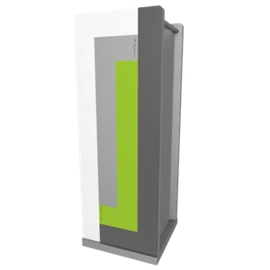 Stripes portaombrelli moderno da ingresso geometrico color verde mela grigio bia - Foto 1 di 1