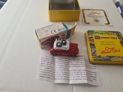 1967 MONTE CARLO WINNER BMC MINI COOPER S. RE-ISSUE FROM CORGI TOYS ,NEW  - Image 1 of 4