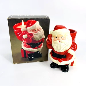 VINTAGE 1982 AVON HO GLOW KERAMIK WEIHNACHTSKERZENHALTER W.BAYBERRY KERZE-WEIHNACHTEN - Bild 1 von 12