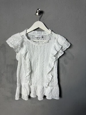 $RRP 150$ DONDUP Top de encaje en blanco Foto 1 de 4