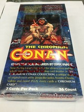 1993 Comic Images Conan Series 1 Chromium Trading Card Factory Box (36 pks)-Rare
