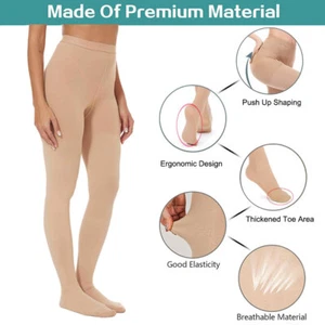 Compression Stockings Pantyhose 20-30 mmHg Support Varicose Veins Men Women Hose - Picture 1 of 13