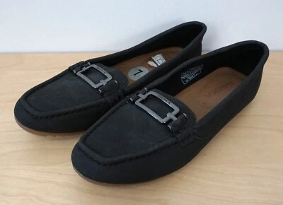 Nautica Gray Silver Buckle Faux Leather Slip On Loafers Shoes Size 7 - Image 1 of 4