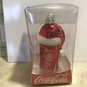 Kurt Adler Glass Coca-Cola Red Coke Can Holiday Christmas Ornament 2012 - Bild 1 von 8