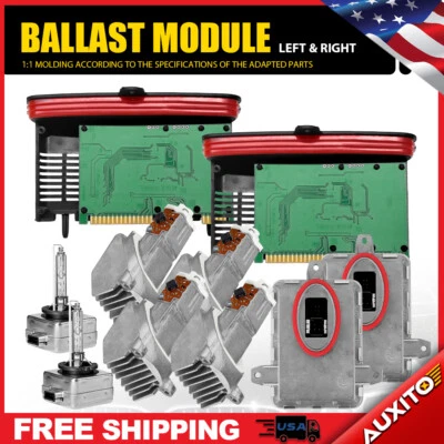 Módulo adaptativo de lámpara de bombilla de lastre de xenón para 14-16 BMW Serie 5 528i 535i 550i 2X Foto 1 de 4
