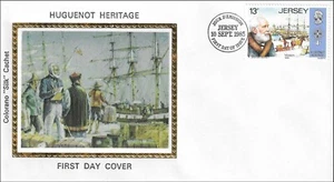 Voisin de La Popelinière Huguenot Wars of Religion Commander Jersey FDC 1985 - Picture 1 of 1