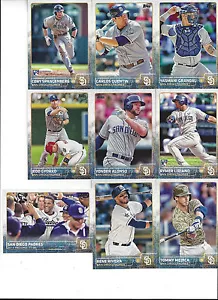 2015 Topps Full San Diego Padres Team Set Gyorko Grandal Myers Justin Upton 37 - Picture 1 of 3
