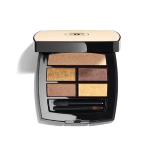 Chanel Les Beiges Healthy Glow Natural Eyeshadow Palette Deep Golden Beige Brown - Picture 1 of 3