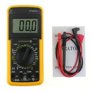 LCD Digital Multimeter AC/DC Amperemeter Widerstand Kapazität Tester DT9205A UK - Bild 1 von 6