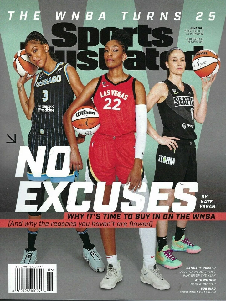 Sue Bird Seattle Storm Sports Illustrated Magazine June 2021 No Label WNBA 25th