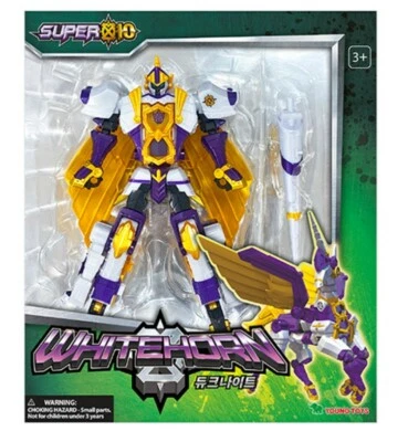 SUPER10 Whitehorn DUKE KNIGHT Transformer Beast Dino Robot Toy Super Ten 2022 - Image 1 of 4