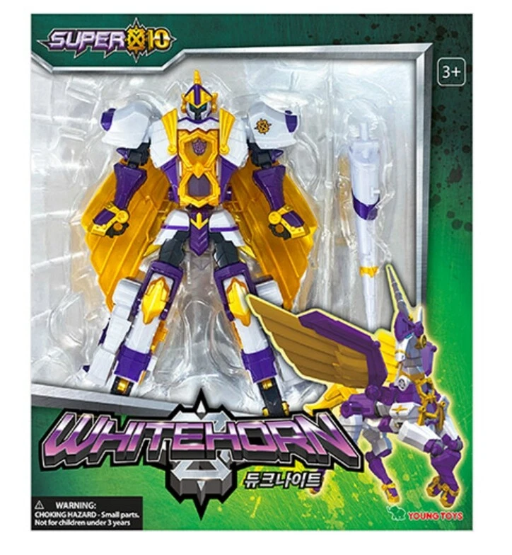 SUPER10 Whitehorn DUKE KNIGHT Transformer Beast Dino Robot Toy Super Ten 2022 - Image 1 of 4