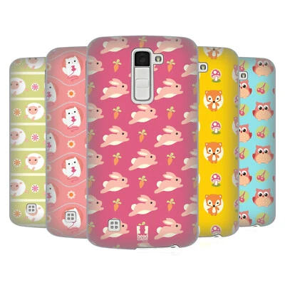 HEAD CASE DESIGNS CUTIE ANIMAL PATTERNS BACK CASE & WALLPAPER FOR LG PHONES 3 - Image 1 of 4