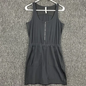 Athleta Expedition Dress Size 0 Black 446859 BuiltIn Shorts Sleeveless Quick-Dry - Picture 1 of 10
