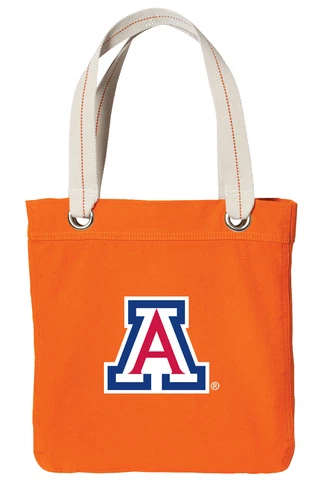 University of ARIZONA Tote BagUA BAGS RICH DYED COTTON CANVAS-FULLY LINED! Cover